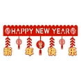thumbnail image 1 of HILABEE Chinese New Year Banner Garland Wall Hanging Ornament Spring Festival Decoration Lunar New Year Decor for Home, Xmas, Kitchen Style C, 1 of 8