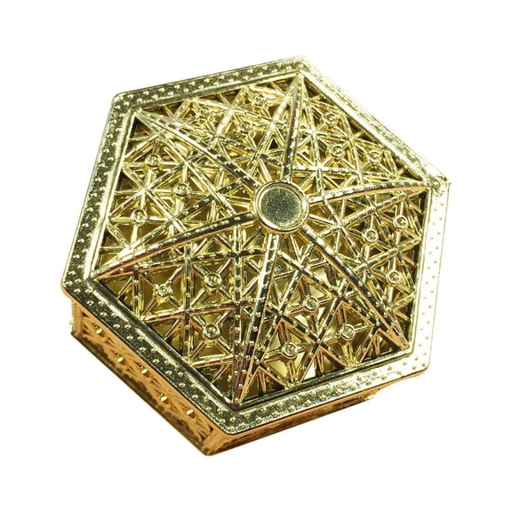 HILABEE Creative Hexagon Candy Box Gift Boxes Treat Snack Box Candy Trinket Box Chocolate Packaging Box for Anniversary Valentines Day Holiday Decor gold