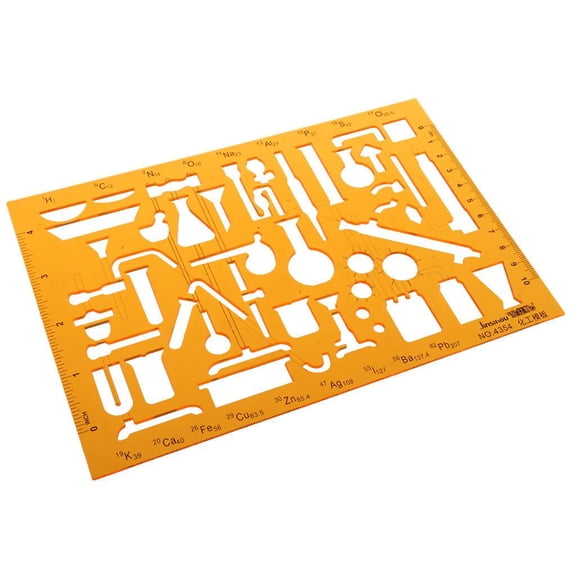HILABEE Drawing Stencil Electrical Stencils Electrical Symbols Electrical Engineering Drawing for Lessons - Green, 209x141mm