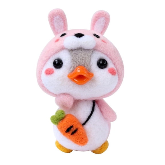 HILABEE Felt Set Felt Wool Felt Animal Felt Animals Decoration Animal Made of Felt - Penguin, Animals Gift Handmade - Rabbit