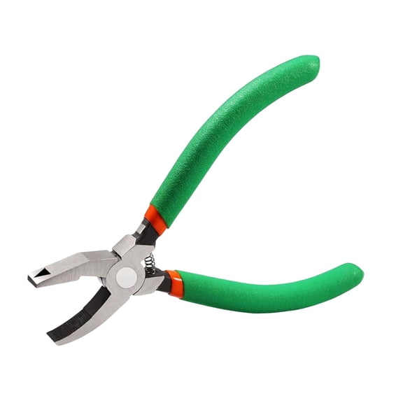 HILABEE Glass Cutting Plier Glass Cutter Tools Mosaic Nippers Mirror Breaking Pliers Rubber Handle Ergonomic Metal Spring Professional Design Suitable for Crafts Fused Glass DIY Projects 6inch