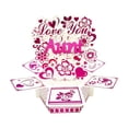 thumbnail image 1 of HILABEE Greeting Card PopUp Card for Mother Day Valentines Day Party Flower Heart Decorative Cardboard Invitation Unique Craft Suitable for Gift Giving Home S Aunt, 1 of 8