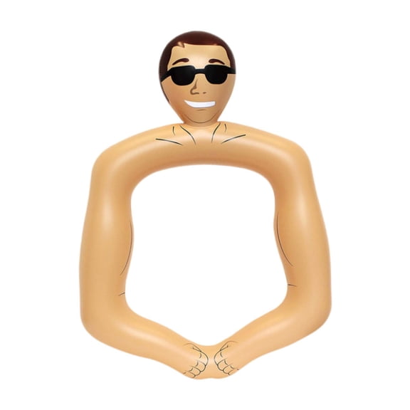 HILABEE Inflatable PVC Photo Frame of A Muscular Man, Great Toy for Outdoor Parties, Creative Photo Frame for Graduations, Holidays, And Friends.