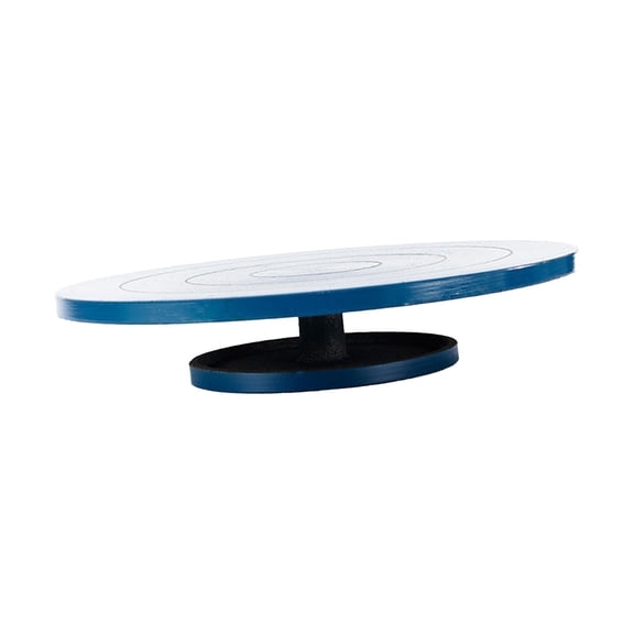 HILABEE Metal Sculptor Wheel Sculptor Turning Plate, Rotary Table, Multi -purpose Accessories with Ball Bearing for Color Spray And Handicraft Projects Blue 26cm