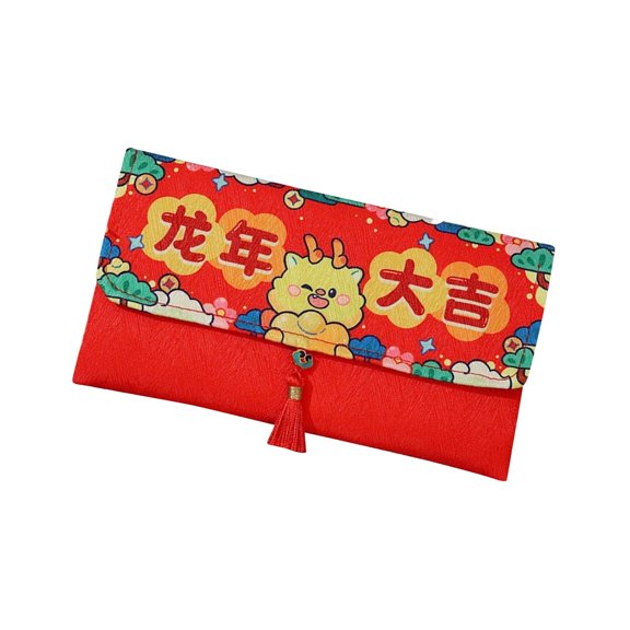 HILABEE Money Envelopes Red Packets, Creative Gift Packets, Chinese New Year Red Envelopes for Wedding Birthday Spring Festival style A