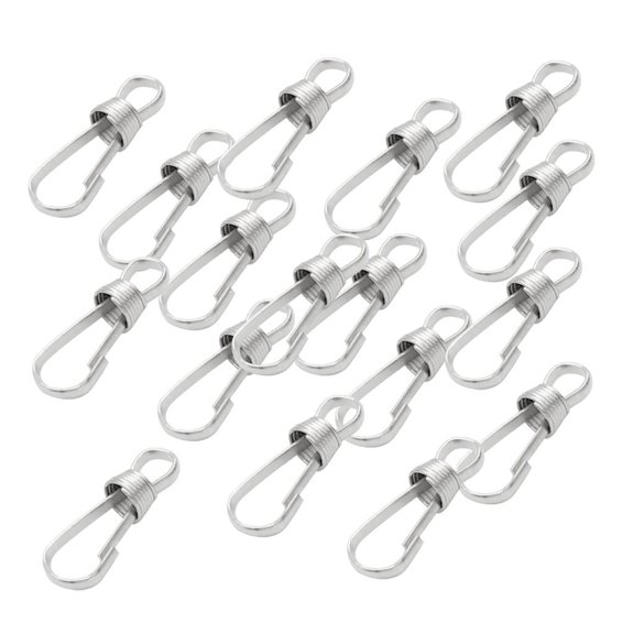 HILABEE Pack Of 30 - Metal Spring Hooks 20mm/25mm Purse Pulis Snap Clip For Lanyard Zipper Pull Id Card