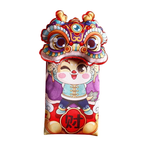 HILABEE Red Envelope Money Pocket Chinese New Year Gift Packet Cloth Hong Bao Envelope Unique Design Suitable for Gift Giving Graduation Birthday Weddin Open 1 Eye 13x22cm
