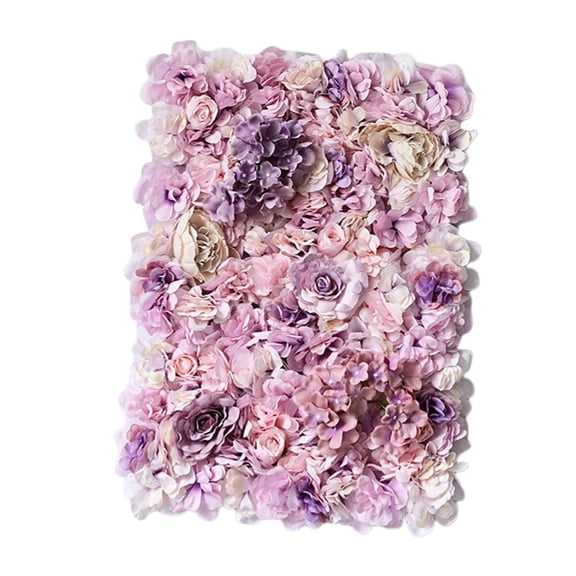 HILABEE Romantic flower panel Panel Photography Props Hedge Privacy Decor 24x16 inch Screen Trellis Wall Mat Backdrop for Festival Nursery Home Wedding pink and bud