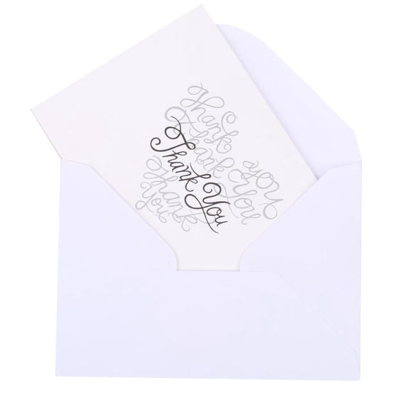 HILABEE Thank You Cards - 50 Pcs Bulk Blank Sets With Matching Envelopes - Greeting Cards Great For Baby Shower, Appreciation, Birthday & Wedding