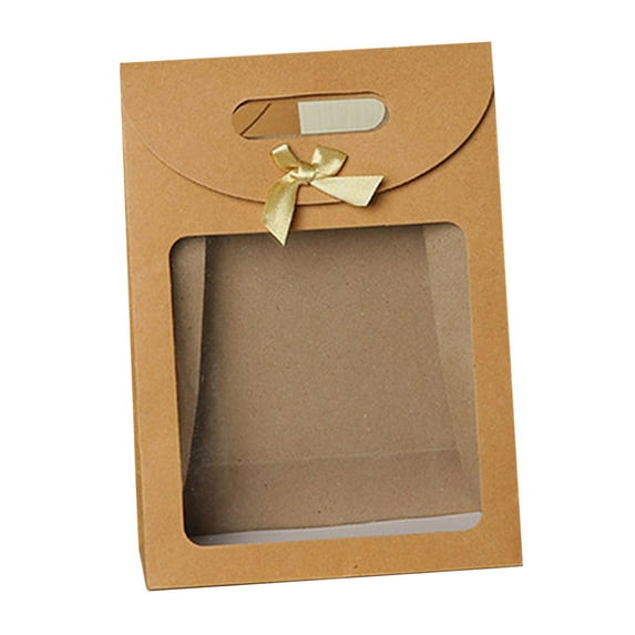 HILABEE Valentine's Day Gift Bag Candy Bag Valentines Day Gifts for Her Romantic Heart Gift Bag Gift Packaging Box for Party Presents 16cmx12cmx6cm