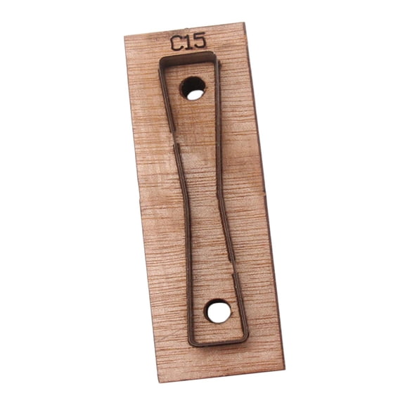 HILABEE Zipper Pull Cutting Die Leather Craft Wear Resistant Reusable Zip Pull Cutting Template Zipper Puller Die Cutter for Crafting Style C