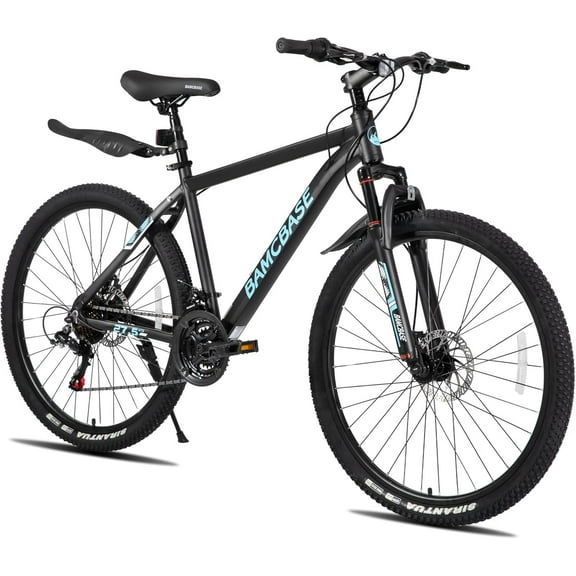HILAND 26 Inch Mountain Bike, Mens and Womens Aluminum Frame MTB with 21 Speeds, Dis Brake, Hardtail Bicycle for Adults