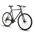 thumbnail image 1 of HILAND 700C Road Hybird Bike, 21 speeds Urban City Commuter Bicycle for Men Women Adult Comfortable Bicycle, Black, 1 of 5