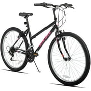HILAND Bamcbase Womens Mountain Bike, 24 26 Inch 18 Speeds Hybrid Commuter Bicycle for Adults, Sport Hardtail Trail MTB