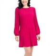 thumbnail image 1 of HILARY RADLEY Women's Pleated Dress (Cherry, Medium), 1 of 2