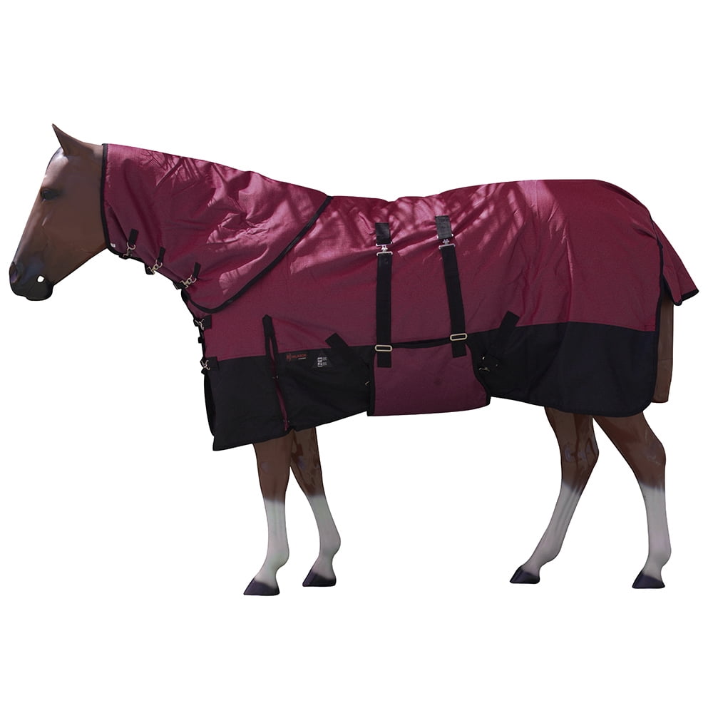 HILASON 80 in 1200D Ripstop Waterproof Turnout Winter Horse Blanket
