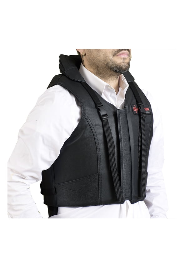 Equestrian Horse Tall Collar Riding Safety Protective Vest Leather