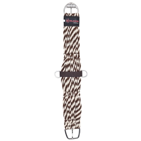 HILASON Horse Girth Western Wool 27 Strand Breathable Saddle Cinch Stainless Steel 30 in