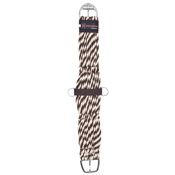 HILASON Horse Girth Western Wool 27 Strand Breathable Saddle Cinch Stainless Steel 34 in