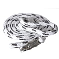 thumbnail image 1 of HILASON Horse Roping Lead Rope Riding Poly White & Black 9 Ft Snaps, 1 of 3