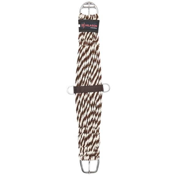 HILASON Horse Western 27 Strand Double Weave Two-Tone Roper Cinch Girth 26 in