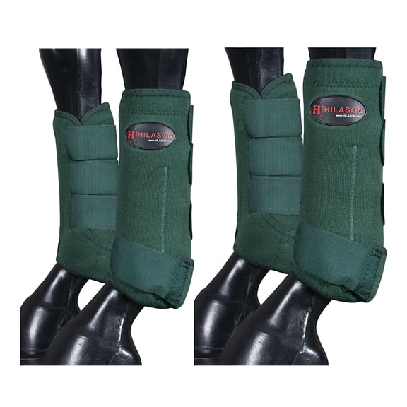 HILASON L M S Horse Front Rear Hind Leg Sport Boot 2 Pack | 4 Pack | Horse Leg Boots