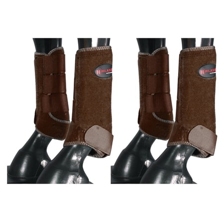 HILASON L M S Horse Front Rear Hind Leg Sport Boot 2 Pack | 4 Pack | Horse Leg Boots
