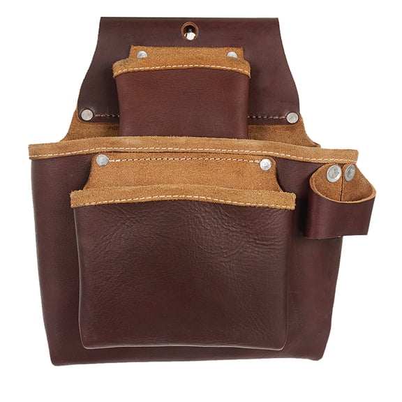 HILASON Leather Carpenter, Farmers And Electrician Tool Bag Pouch