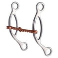 thumbnail image 1 of HILASON SS Sliding Gag Bit 5" Copper Twisted Wire Snaffle Mouth 7" Cheeks, 1 of 2