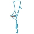 thumbnail image 1 of Hilason Braided Nylon Rope Halter  Beaded Noseband  With 8 Ft. Lead Rope Halter for Horses Turquoise, 1 of 3