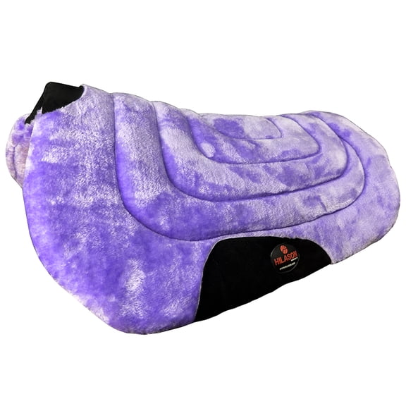 HILASON Western Endurance All Purpose Horse Fleece Saddle Pad Purple
