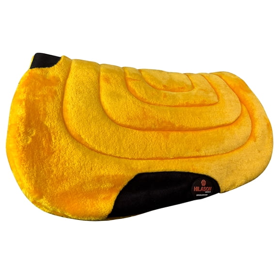 HILASON Western Endurance All Purpose Horse Fleece Saddle Pad Yellow