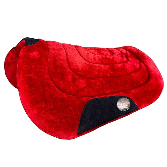 HILASON Western Endurance All Purpose Premium Horse Fleece Saddle Pad Red
