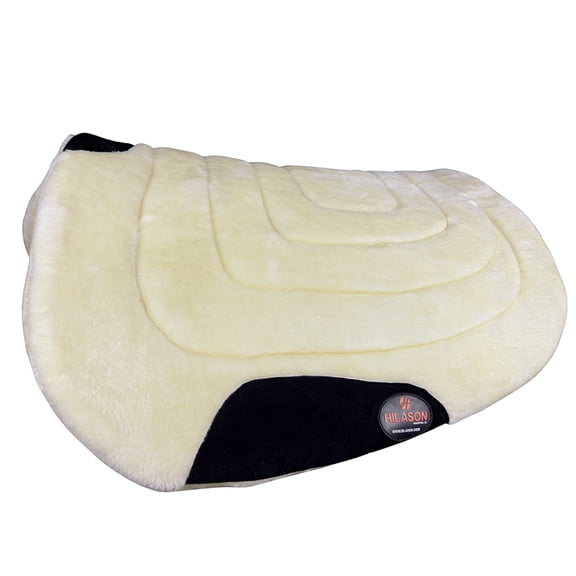 HILASON Western Endurance All Purpose Premium Horse Fleece Saddle Pad White