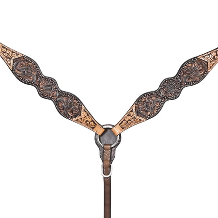 HILASON Western Horse Breast Collar American Leather Brown