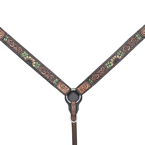 HILASON Western Horse Breast Collar American Leather Brown