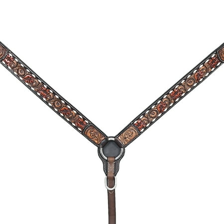 HILASON Western Horse Breast Collar American Leather Brown