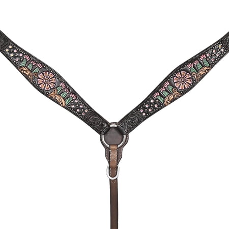 HILASON Western Horse Breast Collar American Leather Brown