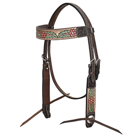 HILASON Western Horse Headstall American Leather Brown