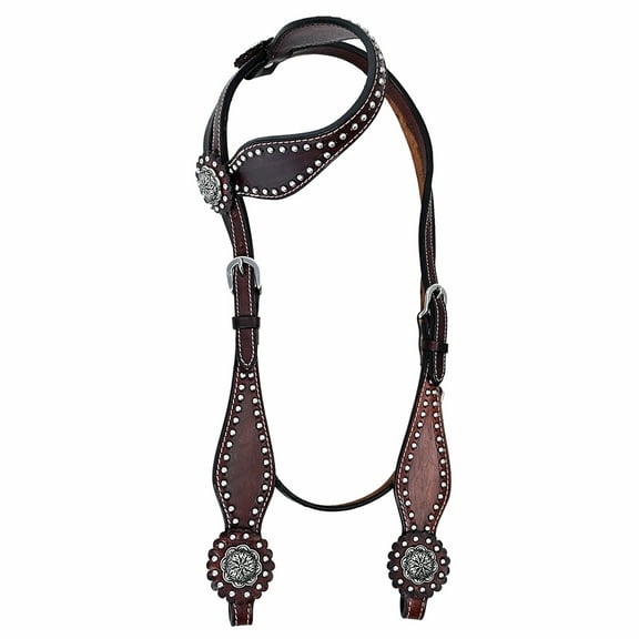 HILASON Western Horse Headstall American Leather Brown