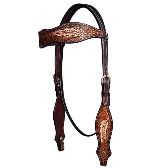 HILASON Western Horse Headstall American Leather