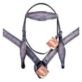 thumbnail image 1 of HILASON Western Horse Headstall Breast Collar Set Tack Genuine American Leather, 1 of 4