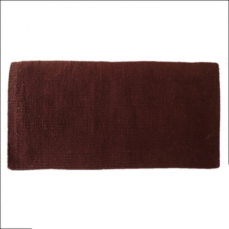 HILASON Western Horse Saddle Blanket Acrylic Wool Without Pad Rodeo Brown