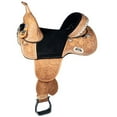 thumbnail image 1 of HILASON Western Horse Saddle Treeless Trail Barrel American Leather | for Horses, 1 of 5