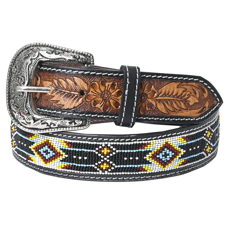 HILASON Western Genuine Leather Belt for Men Women Cowboy  display picture 1