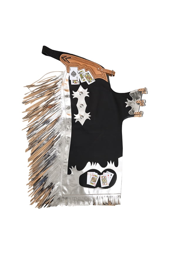 Handmade Genuine Leather Chaps Adult Handtooled Rodeo Bull Riding
