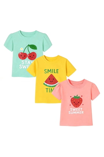Lot De 6 T-Shirts Graphiques Pour Fille Taille 10-12 - Marques Justice/Ransom Girl - Occasion Excellente