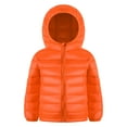 thumbnail image 1 of HILEELANG Big Boy（3-10Y) Winter Hooded Puffer Jackets Coats Light Weight Outerwear Orange 8-10 Years, 1 of 8