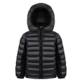 thumbnail image 1 of HILEELANG Kids Lightweight Quilted Puffer Jacket, Hooded Winter Coat, Black,Size 3-10Y, 1 of 8