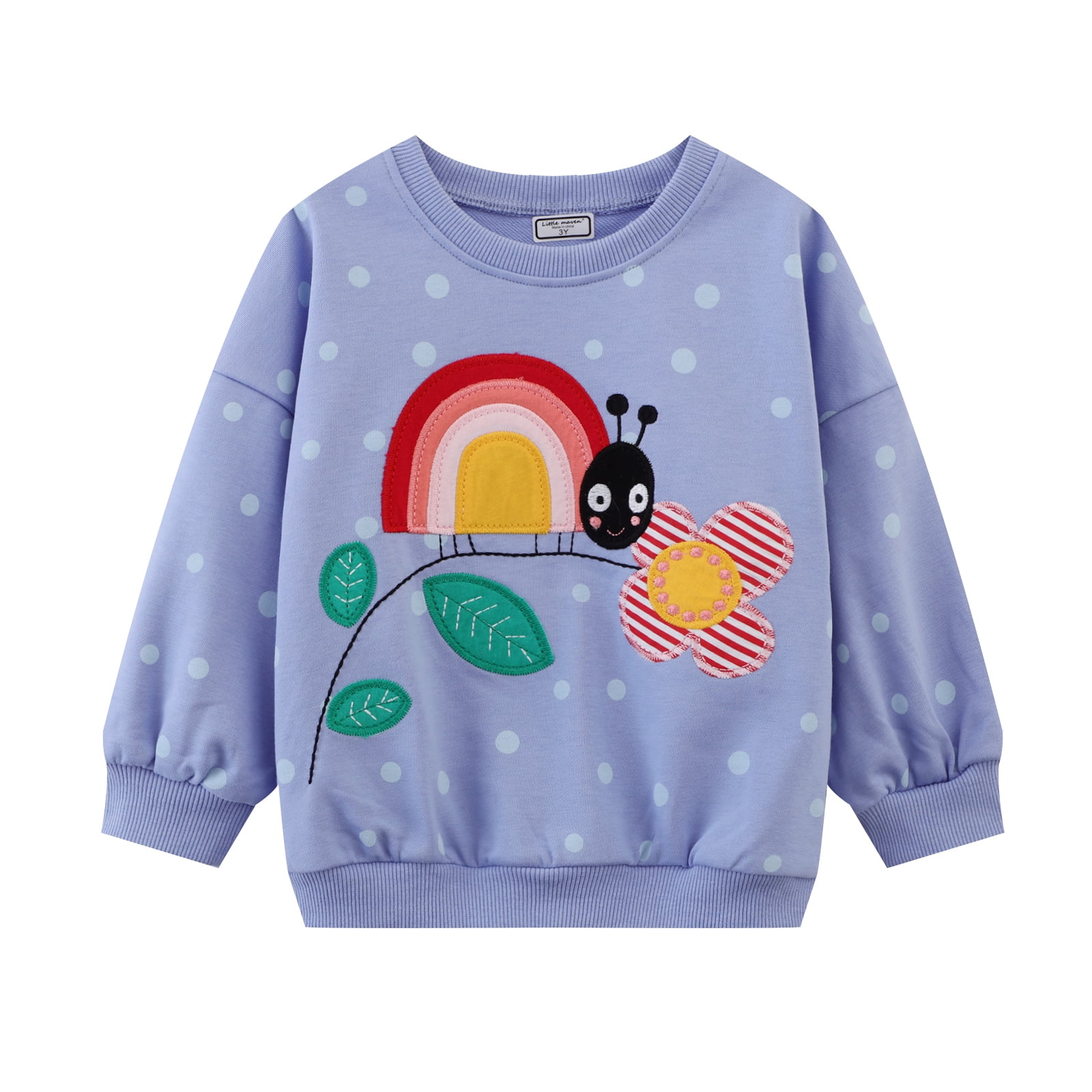 Girls Printed Sleeves Sweatshirt main image 1